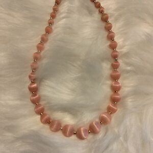 Elegant Pink Beaded Necklace